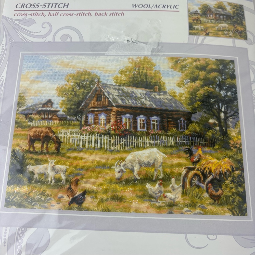 RIOLIS-Cross Stitch Kit-Afternoon in the Country/1501-NWT